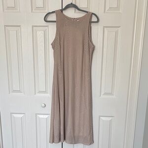 Anne Klein Taupe Midi Dress